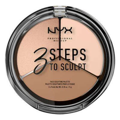 ТРОЙНАЯ ПАЛЕТКА ДЛЯ СКУЛЬПТУРИРОВАНИЯ NYX PROFESSIONAL MAKEUP 3 STEPS TO SCULPT FACE SCULPTING PALETTE