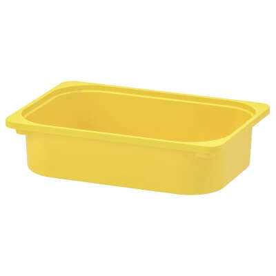 ТРУФАСТ Контейнер, желтый, 42x30x10 см купить онлайн в интернет-магазине - IKEA