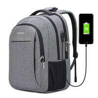 Laptop bag with USB charging headphone