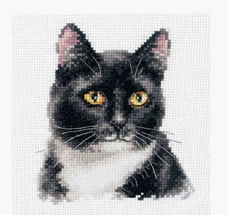 Набор для вышивания крестом "Черный кот"