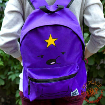 Фиолетовый рюкзак "Время приключений" - Принцесса Пупырка