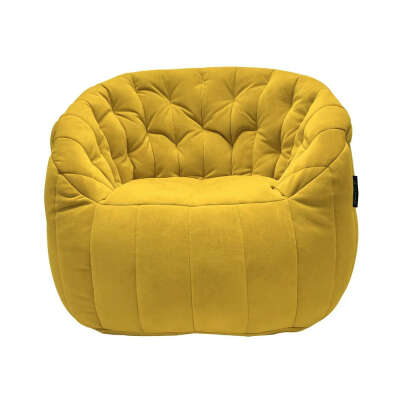 Бескаркасное дизайнерское кресло для отдыха aLounge - Butterfly Sofa - Yellow Shine