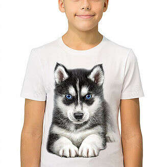 Husky Puppie Cute T-Shirt | Sassyshirt