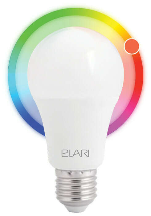 Лампа светодиодная ELARI SmartLED Color LMS-27RGB, E27, A60, 9Вт