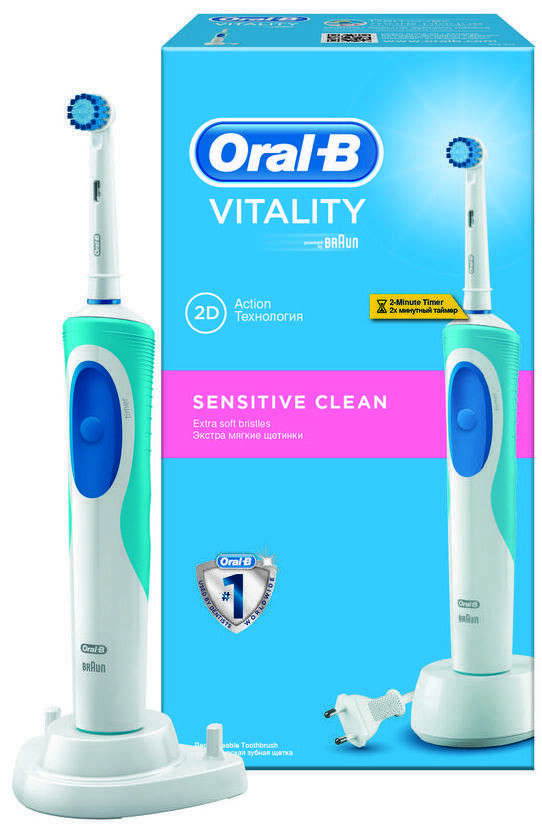 Oral-B Vitality Sensitive (бело-голубой)
