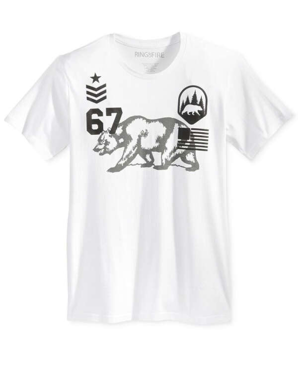 Men&#039;s Grayscale Graphic-Print T-Shirt