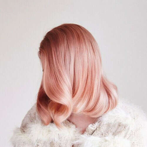 Pink blonde hair