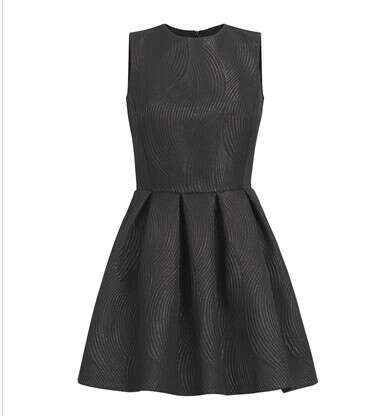 Lottie Dress Black Swirl