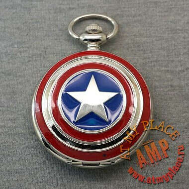 Часы-кулон "Капитан Америка"