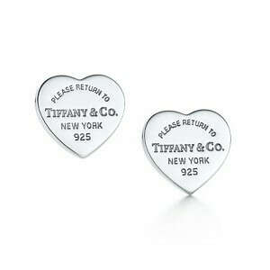 Return to Tiffany™Mini heart tag earrings
