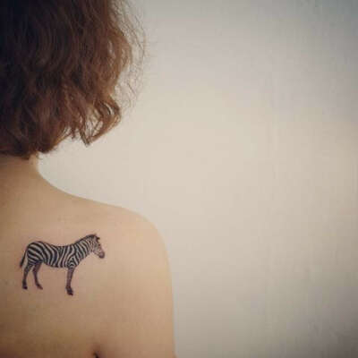Little tattoo on shoulder - Ferret+dreamcatcher