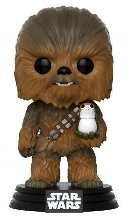 Фигурка Funko POP: Star Wars: The Last Jedi – Chewbacca With Porg Bobble-Head (9,5 см)