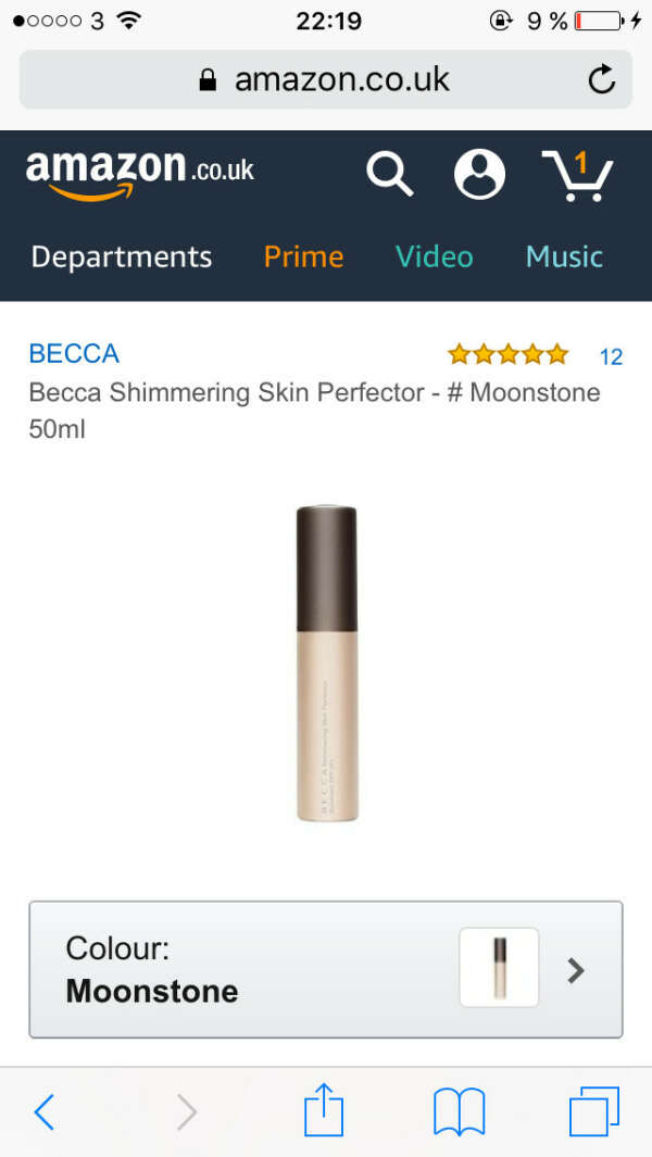 Becca Shimmering Skin Perfector - # Moonstone 50ml:Amazon.co.uk:Beauty