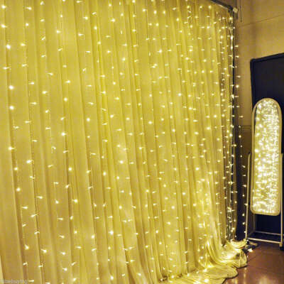 Waterproof Fairy Curtain String Lights 3x3M 300 Led - brixini.com