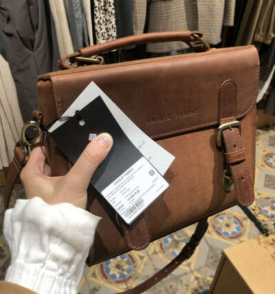 Unique fabric портфель цвет коричневый