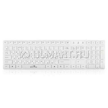 Клавиатура белая с силиконовой накладкой