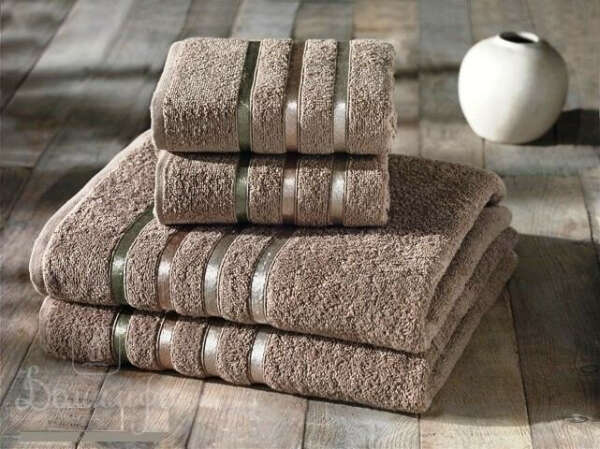 Набор полотенец BALE кофейный от Karna (Турция) - купить по низкой цене в интернет магазине Домильфо