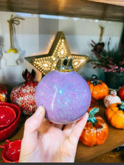 Гранат ваза, подсвечник «Фиолетовый»