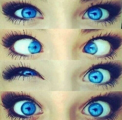 Ярко синии глаза