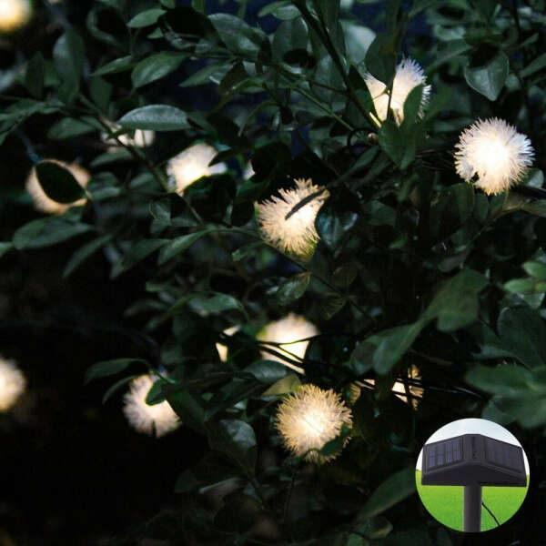 Solar Powered LED String Lights