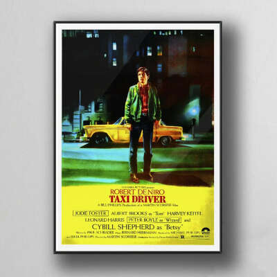 Постер / Плакат / Картина на стену "Таксист (Taxi Driver, 1976)" в подарочном тубусе