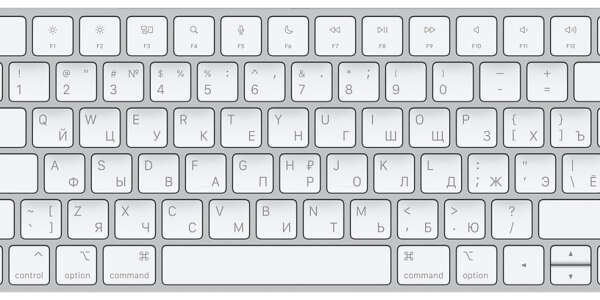 клавиатура apple magic keyboard touch id белый