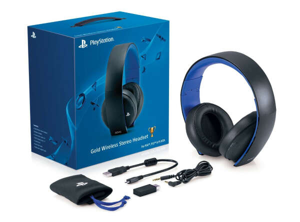 Gold Wireless Stereo Headset: PlayStation 4