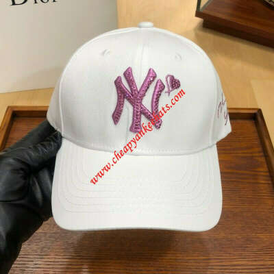 MLB NY SWAROVSKI ADJUSTABLE CAP NEW YORK YANKEES HAT WHITE