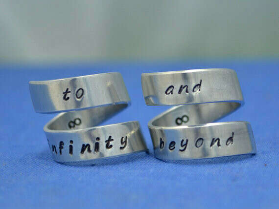 To Infinity and Beyond Rings/ Friendship Rings/ Infinity Rings/ Best Friend Rings