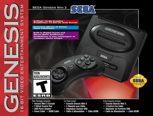 Игровая приставка SEGA Mega Drive (Genesis) Mini 2 или Класная портативная ретро-консоль