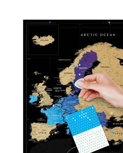 Travel Map Black Europe