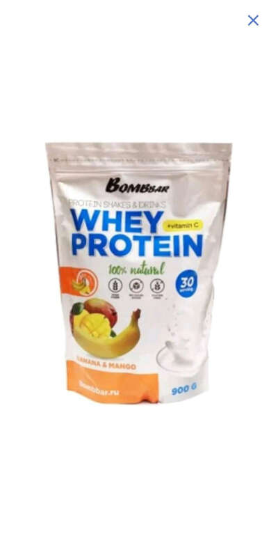 Протеин Bombbar Whey Protein 900 г Banana & Mango: