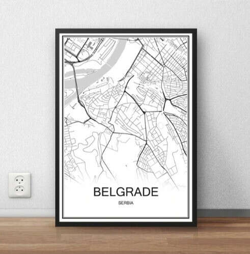 Карта Белграда