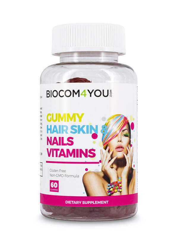 Biocom – Gummy Hair Skin And Nails Vitamin 60 db.
