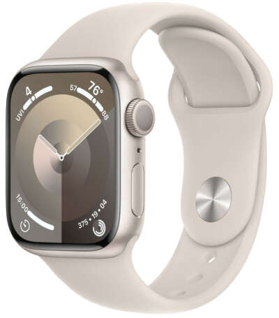 Часы Apple Watch series 9, 41 мм, белые
