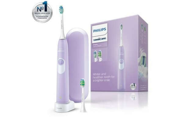 Зубная щетка Sonicare 2 series Plaque Control HX6212 с футляром и двумя насадками Philips