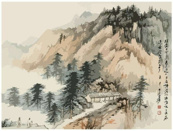 Картина по номерам Китайская живопись