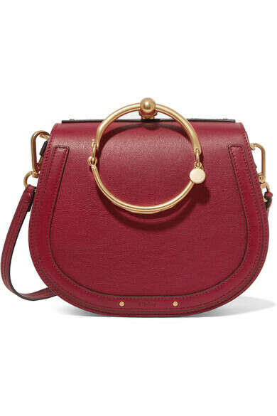 Chloé - Nile Bracelet medium leather and suede shoulder bag