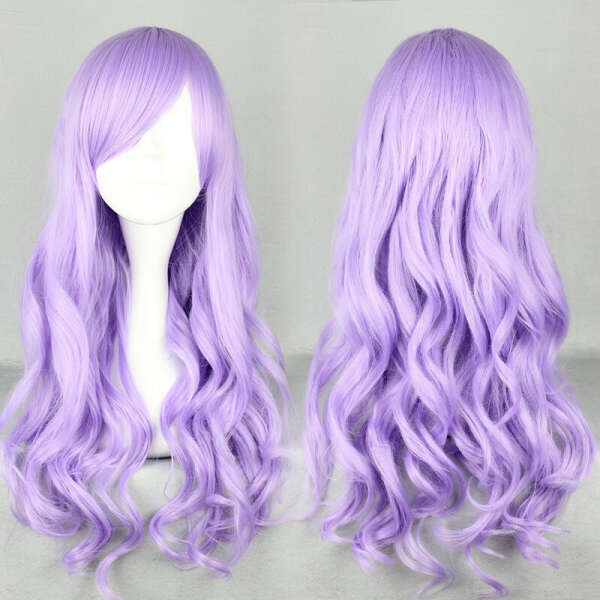 парик фиолетовый длинные волосы