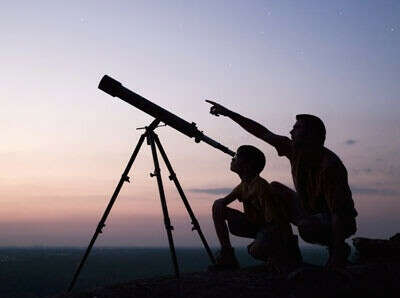 Посмотреть в телескоп на ночное небо