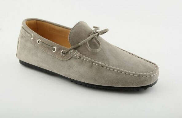 Suede grey men&#039;s loafers