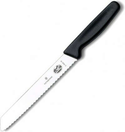 Кухонный нож Victorinox Standard для хлеба 180 мм Black
