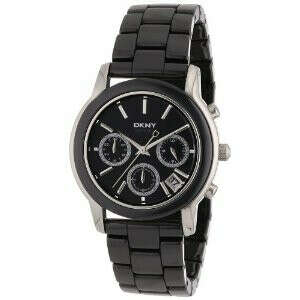 DKNY Chronograph Carbon Coated Ceramic Ladies Watch NY8314