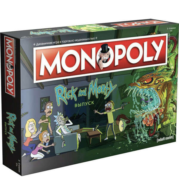 Monopoly Настольная игра Hobby World Монополия. Рик и Морти