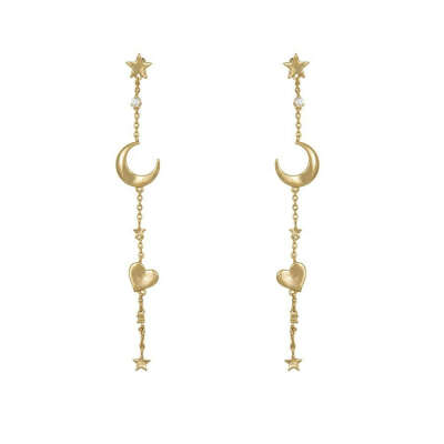 Astra Gold Multi Drop Earrings
