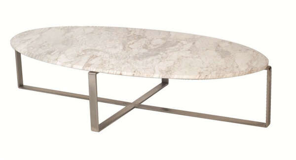 Lulu Marble Oval Coffee Table