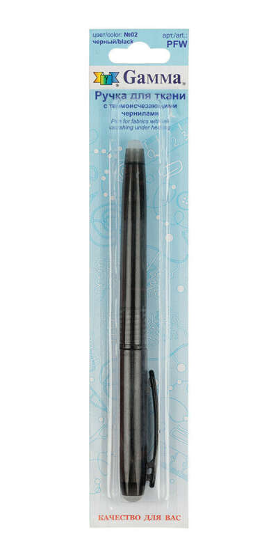 "Gamma" PFW Ручка для ткани №02 черный купить за 192,00 ₽ в интернет-магазине Леонардо