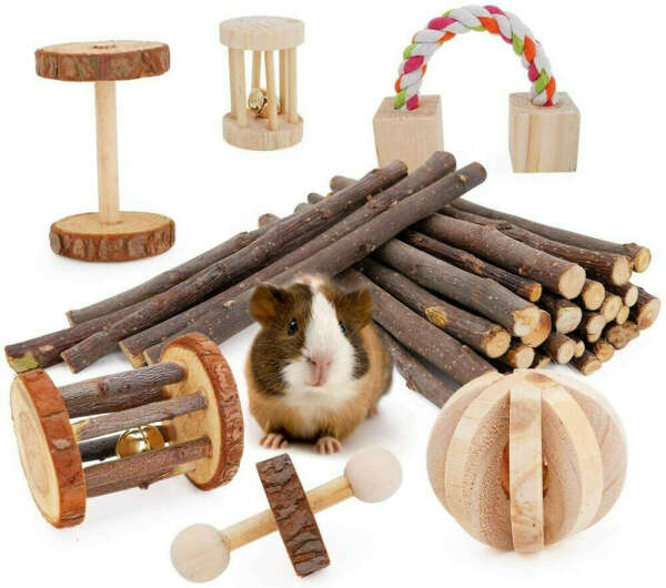 игрушки для морских свинок из дерева