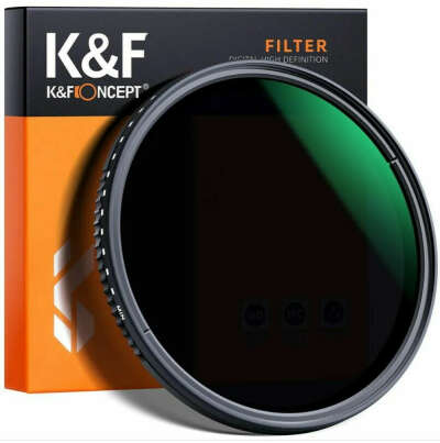 K&F Concept Variable MC ND8-ND2000 46mm / Переменный нейтральный фильтр 46 мм (тонкая оправа; мультипросветление; олеофобное покрытие)