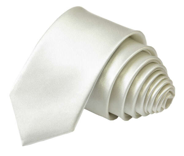Узкий белый галстук